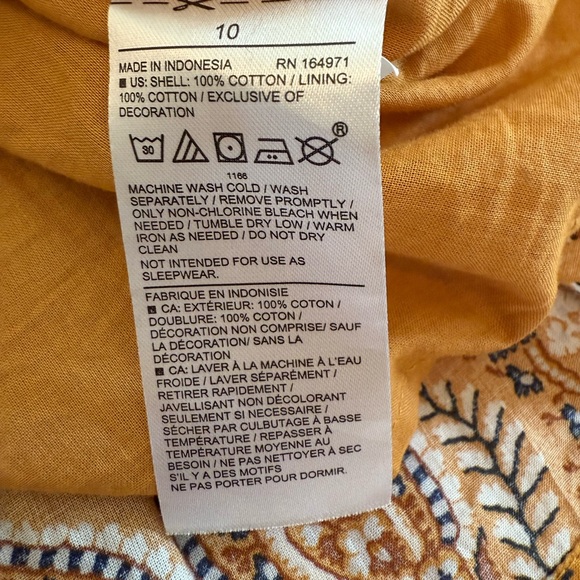 Janie and Jack Mustard Paisley Kids Dress, size 10 - Picture 10 of 12